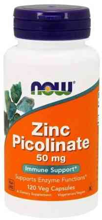 Цинк пиколинат Now Foods Zinc Picolinate 50 мг 120 капсул Киев