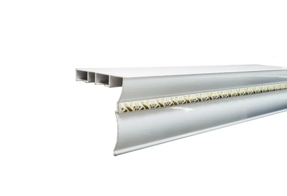 Дворядний алюмінієвий карниз для штор БР-15/1 білий 2.5 Бровари - фото 1
