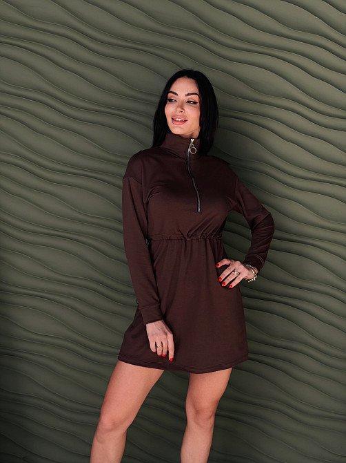 Трикотажна сукня оверсайз на кулісці "Answer" | Батал Київ - фото 4