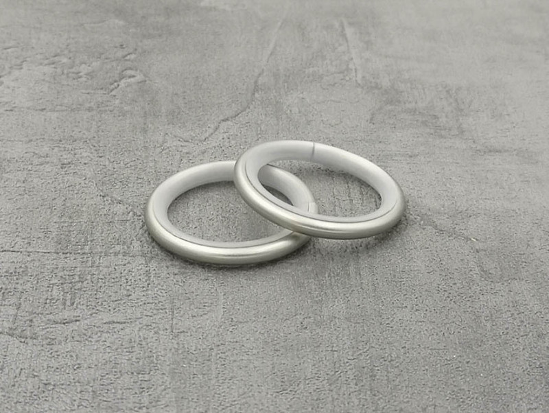 Кільце для карнизу Orvit 16 мм тихохідне металеве (25 х 32) х 3,5 мм САТИН (00-00015501) Львів - фото 2