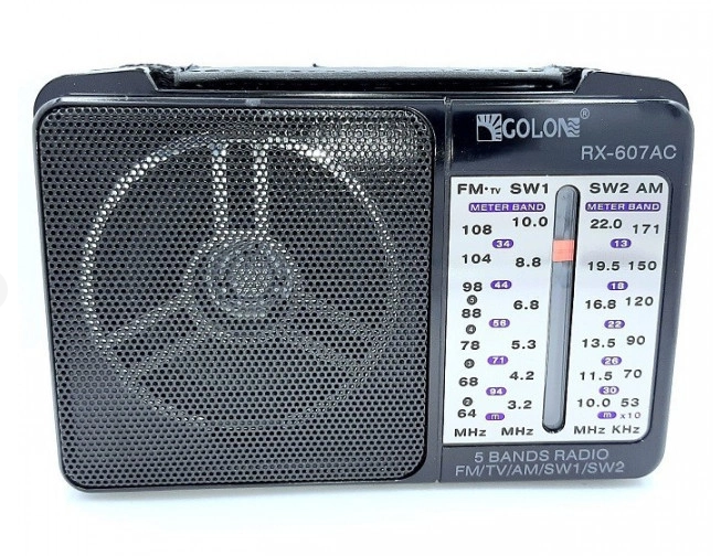 Радіоприймач GOLON RX 607 портативна колонка з FM USB SD підтримкою MP3 та потужним динаміком модель Одеса - фото 2