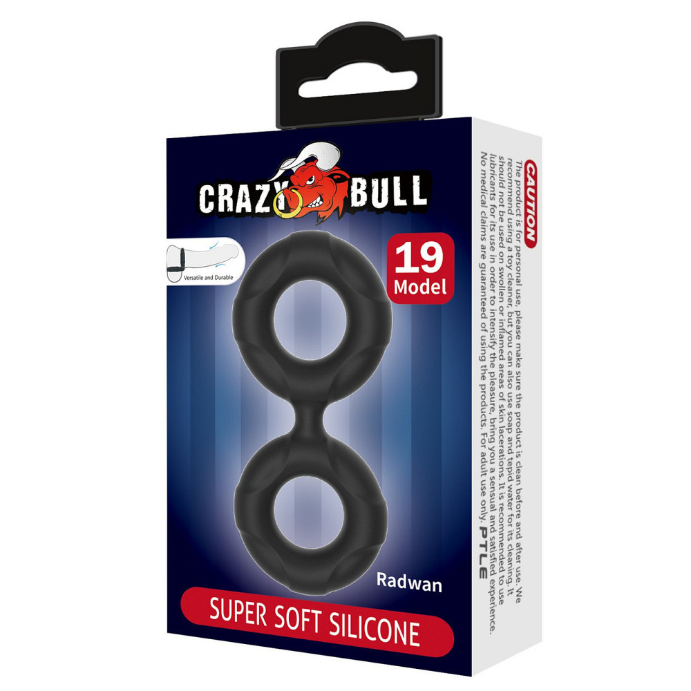 Ерекційне кільце Crazy Bull №19 - Radwan super soft silicone, BI-210364 Sex Aura Київ - фото 7