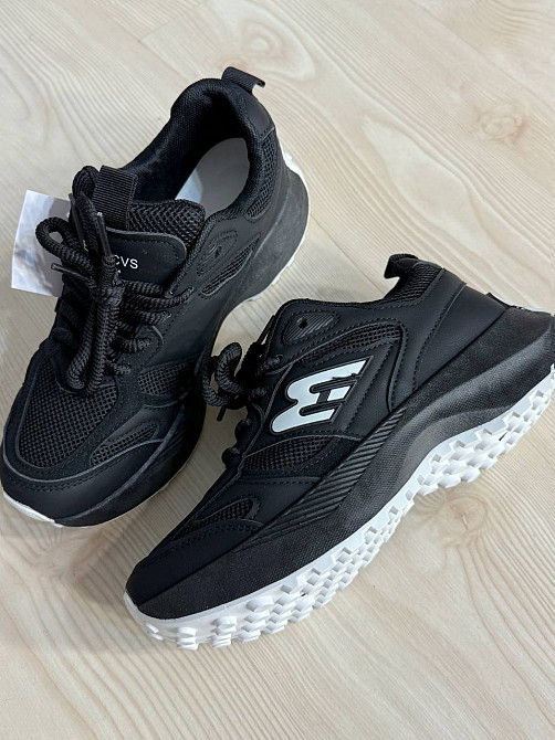 Кросівки жіночі Violeta 136-33 комбіновані на високій підошві чорні, 40, 25 см Київ - фото 1