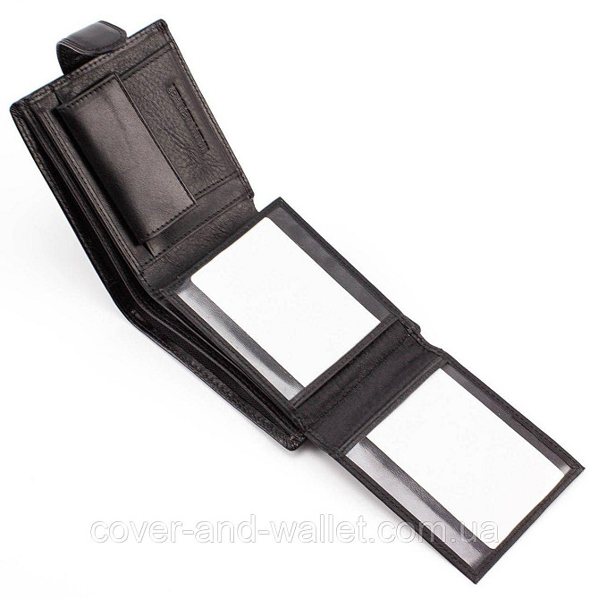 Шкіряний чоловічий портмоне з гладкої шкіри ST B 102 Leather Київ - фото 6