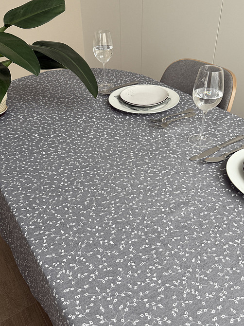Ecotton Скатертина столова Ecotton DUCK 170х220 см водовідштовхувальна сірий (V 11/ Grey) Коломия - фото 2