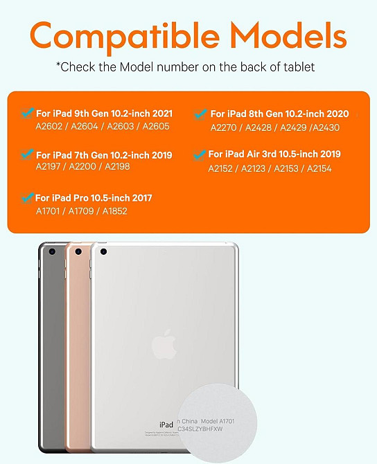 Фірмовий захисний чохол Chesona з Bluetooth клавіатурою для iPad 10.2 (2019/20/21)/pro10.5(2017)/Air 3 10.5 Дніпро - фото 5