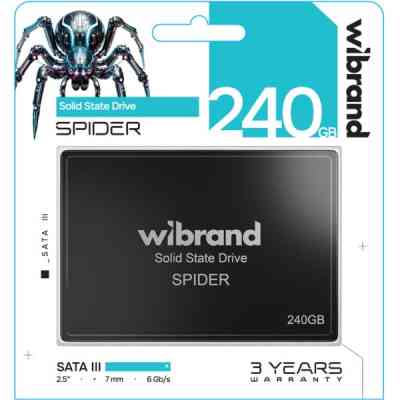 Накопитель SSD 2.5" 240GB Spider Wibrand (WI2.5SSD/SP240GBST) Винница