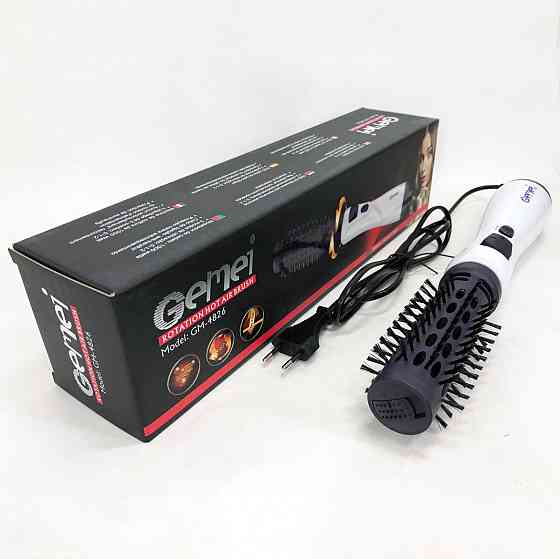 Фен щітка крутиться фен щітка для об'єму Gemei GM-4826, Повітряний стайлер SO-391 для волосся Київ