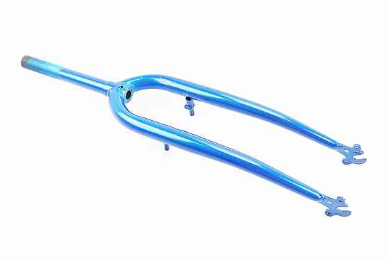 Вилка 26" з різьбою 1" (25,4мм), шток 200мм, V-brake, синя Київ