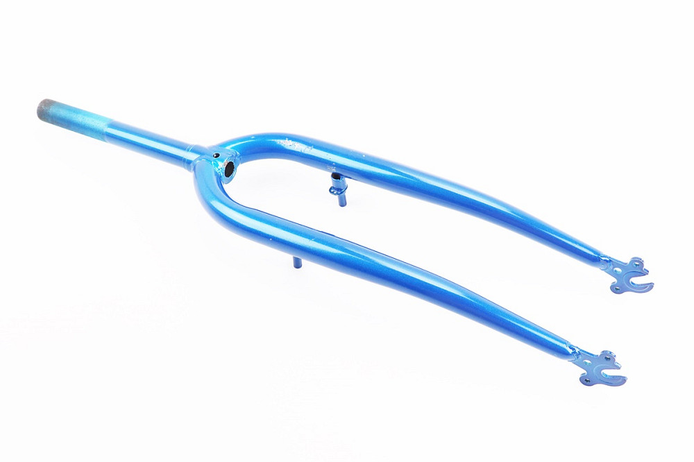 Вилка 26" з різьбою 1" (25,4мм), шток 200мм, V-brake, синя Київ - фото 2