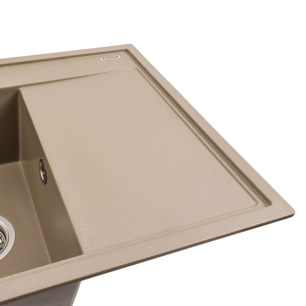 PLATINUM Гранітна мийка для кухні Platinum 7950 AZURIT матовий Титан Київ - фото 3