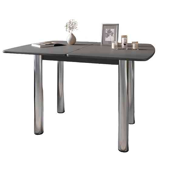 Обеденный стол раскладной LION Нота Антрацит 60x90/90x120 (LION-041276) ТОП Львов