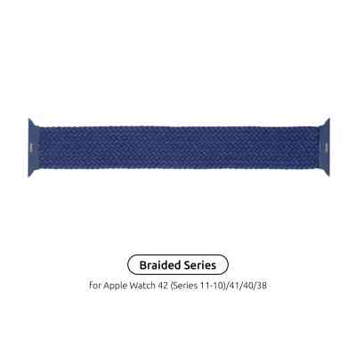 Ремешок для смарт-часов Armorstandart Braided Solo Loop для Apple Watch 42 (Series 11-10)/41/40/38 Atlantic Blue Size 6 (144 mm) (ARM58068) Винница