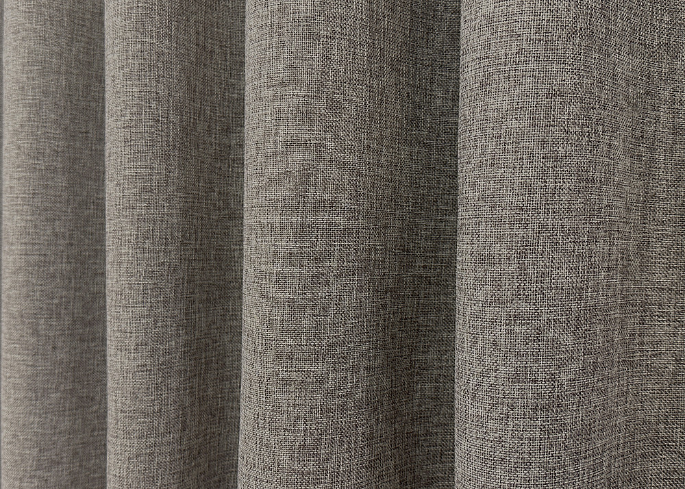 Комплект готовых штор VR-Textil Лен Мешковина № 1769ш Серый 150х270см 2 шт (33-0729) Киев - изображение 7