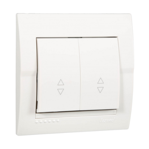 DERIY білий Вимикач внутрішній прохідний 2кл Лезард Житомир - изображение 1