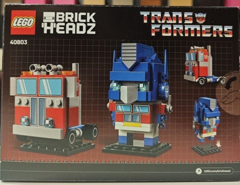 Конструктор LEGO BrickHeadz 40803 Optimus Prime і транспортний засіб Київ - фото 3