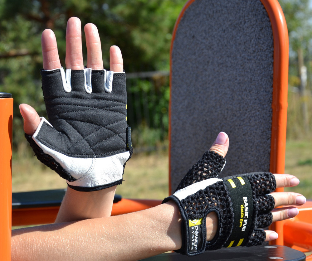 Перчатки для фитнеса Power System PS-2100 Basic EVO Black/Yellow Line XS Луцк - изображение 4