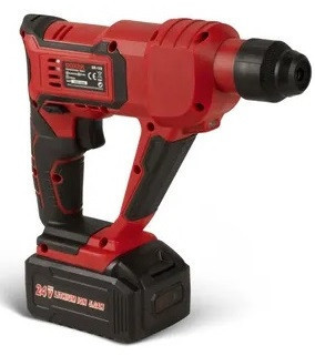 SR-150 Акумуляторний перфоратор SDS+ 2×24 В, м'яка ручка, 2 батареї, набір свердел та насадок Одеса - фото 4