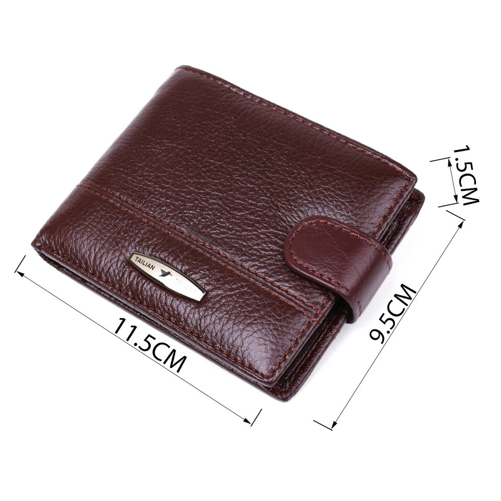 Кошелек мужской флотар кожаный Коричневый (TAILIAN) Киев - изображение 3