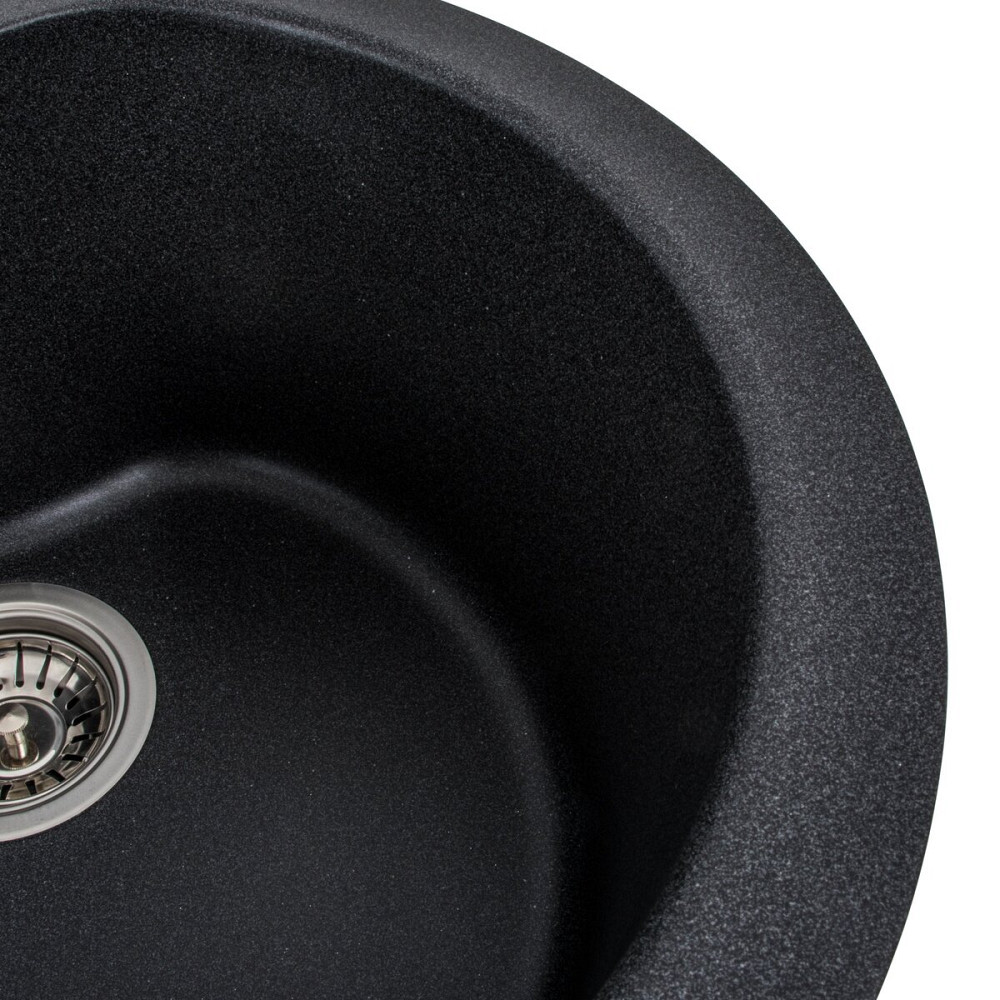 Гранітна мийка для кухні VALESO TURAS 480 матова Карбон Коломыя - изображение 3