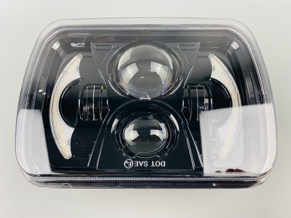 Фара LED прямоугольная 95W ближний + дальний + повороты алюминиевый корпус Мукачево - изображение 5