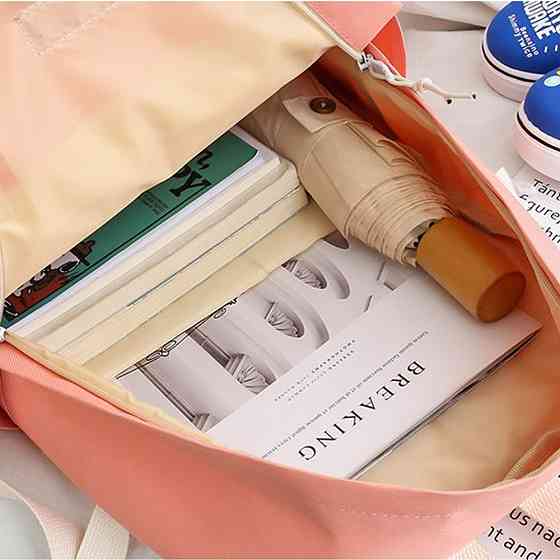 Рюкзак с сумками 5в1, Розовый / Городской рюкзак / Рюкзак подростковый / Детский рюкзак / Портфель Киев