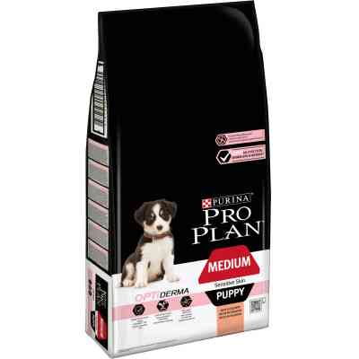 Сухой корм для собак Purina Pro Plan Dog Medium Puppy с лососем и рисом 12 кг (7613035120389) Винница
