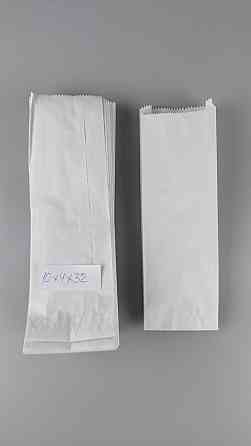 Пакет паперовий крафт 10см 32см білий 1000 шт Харків