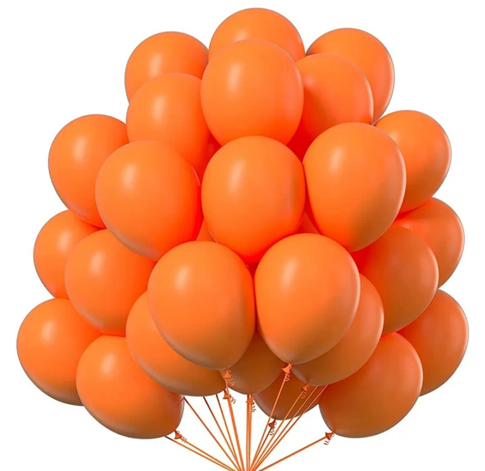 Шарики латексные пастель оранжевий 12'' 30см Киев - изображение 1