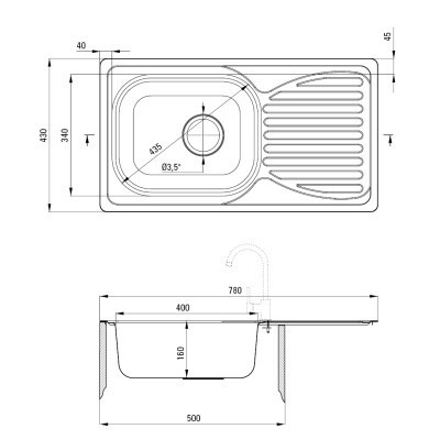 Мойка кухонная Deante Doppio (ZEN 0113) Винница - изображение 4