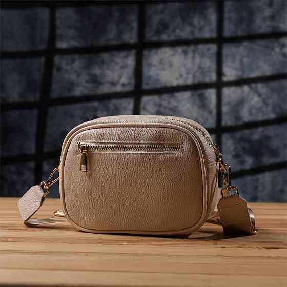 Жіноча сумка на кожен день з натуральної шкіри Vintage 22904 Білий Київ