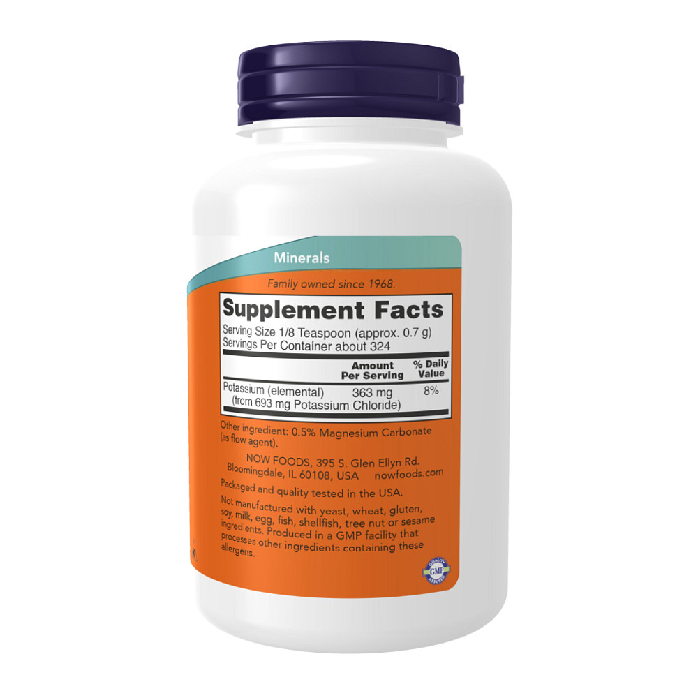 Калий Now Foods Potassium Chloride Powder - 227g Луцк - изображение 2