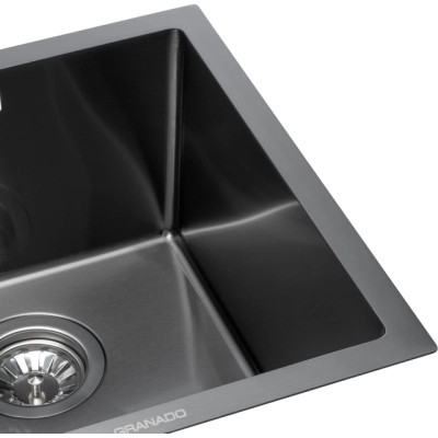 Мойка кухонная GRANADO Under top mini STEEL S201 black (GS10201B) Винница - изображение 5