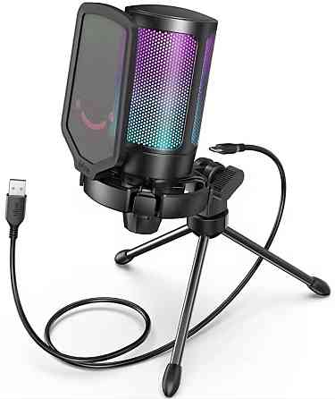 Игровой микрофон fifine A6‼️ black/white ‼️ Харьков