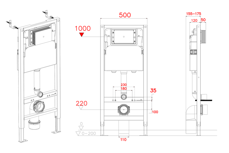 Комплект: Mixxus Premium Ellipse-SET-2101 (в 2 ящ) Унитаз система смыва Tornado 3.0+ Инсталляция Koer KT-0404 + панель KT-0604-03 Киев - изображение 8