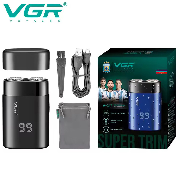 Компактна електробритва чоловіча VGR, Акумуляторна бритва для чоловіків, Електробритва для чоловіків EF-10 Львів - фото 12