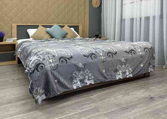 Плед-покрывало 200х230 см с рождественским принтом Разноцветный (87-326) Киев