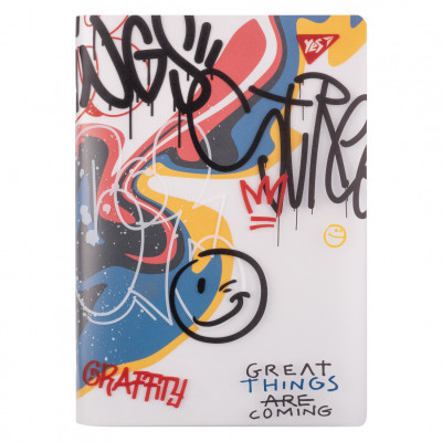 Тетрадь Yes А5 Melt Smile пластиковая обложка 70 листов, клетка (681840) Винница - изображение 1