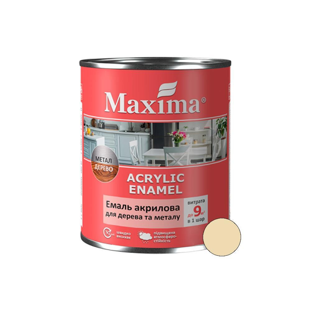 Эмаль акриловая для дерева и металла, слоновая кость Шелк.-матовая ТМ 