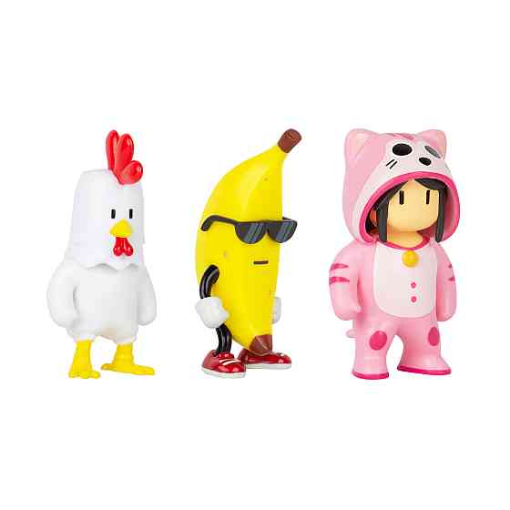 Набір колекц. фігурок Stumble Guys - Курча, Банан, Мяумер Дніпро