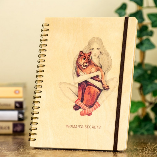Авторський блокнот Woman Secrets деревяна обкладинка Вінниця - фото 2