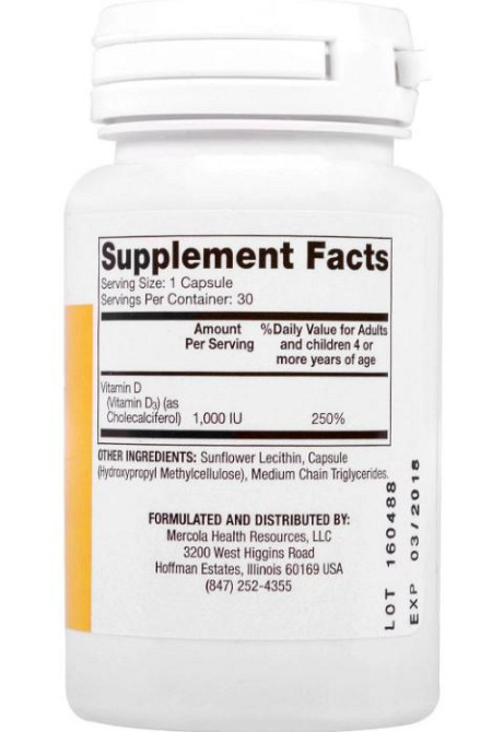 Витамин Д липосомальный (Liposomal Vitamin D) 1000 МЕ 30 капсул Киев - изображение 2