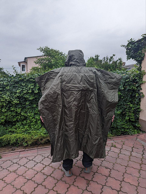 Антитепловізор пончо захист від тепловізорів, плащ від тепловізора дощовик пончо олива Днепр - изображение 4