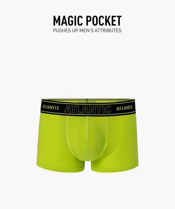 Чоловічі боксери Atlantic Magic pocket MH-1191 Лайм, XL Київ - фото 2