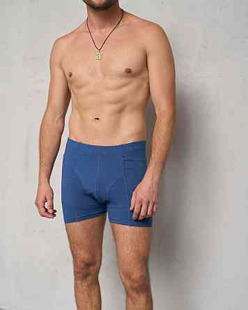 Мужские трусы боксеры удлиненные Tom John 2101 5XL, Синий Киев