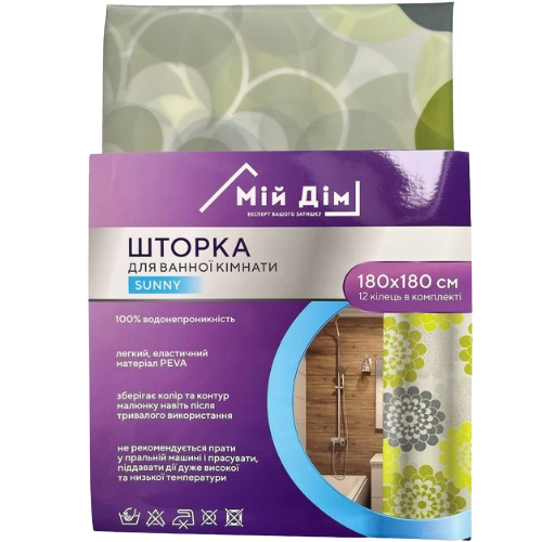 Шторка для ванної 180*180см Sunny МД Виланд Житомир - изображение 3