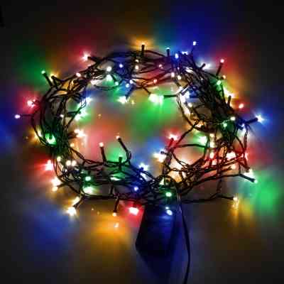 Гірлянда YES! Fun Нитка 120 LED Різнокольорова 8.4 м 8 режимів Мерехтіння (974848) Вінниця