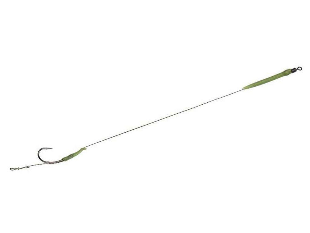 Поводок карповый (2шт/уп) с конусом и вертлюгом hook 8245B No8 25lb 36-07-8 ТМ Fishing ROI Киев - изображение 1