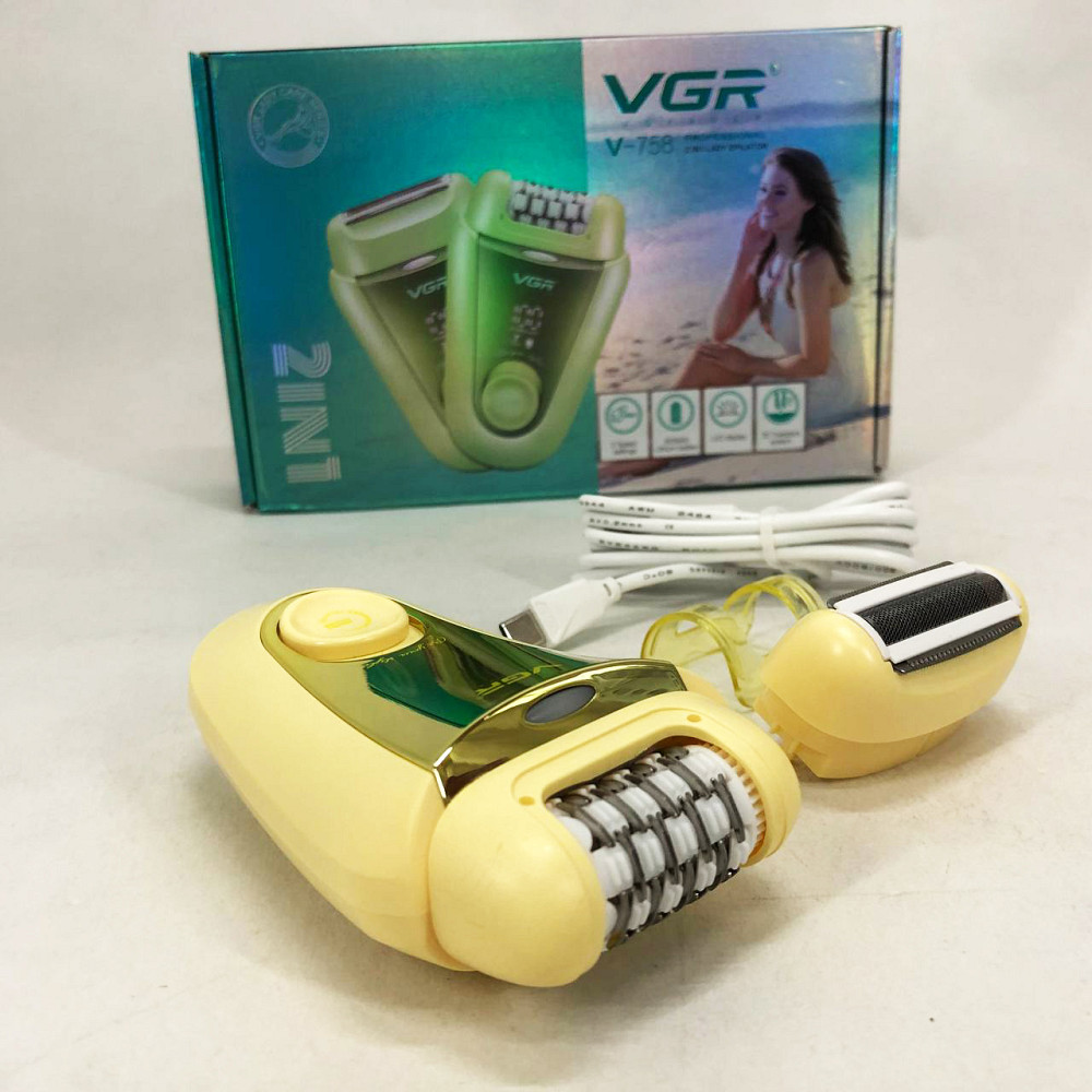 Домашняя электробритва женская GR, Эпилятор домашний аккумуляторный с насадками, Депилятор женский 3в1 LY-99 Львов - изображение 1