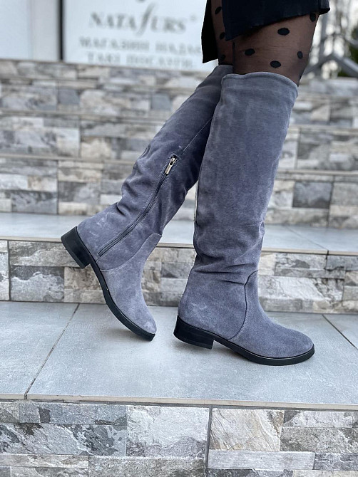 Nivelle Чоботи жіночі NIVELLE сірі замша натуральна зимові 37р. (3889) Коломыя - изображение 5